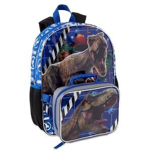 Jurassic World dinosaur backpack with lunch box
